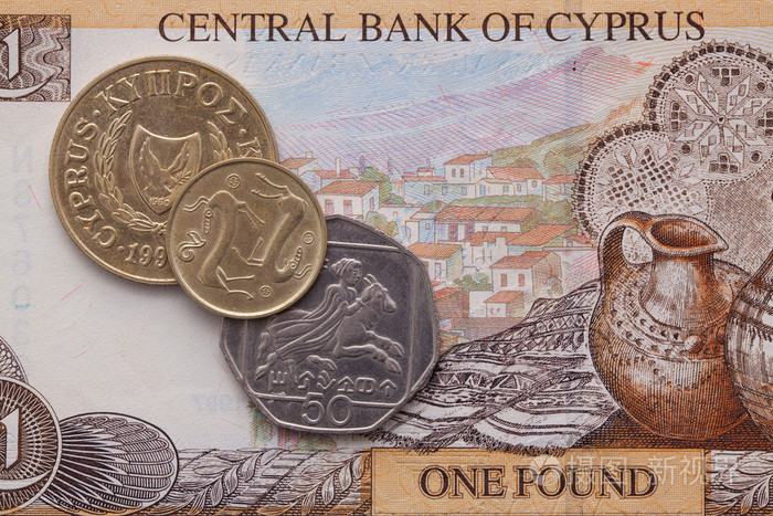 钞票与硬币的塞浦路斯镑