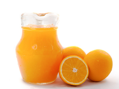 橙色，水果。富含维生素 C 的食物