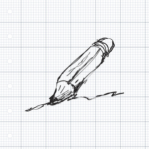 简便的一支铅笔的涂鸦