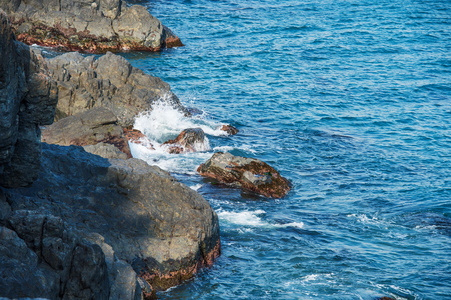 在韩国海云台海海滨