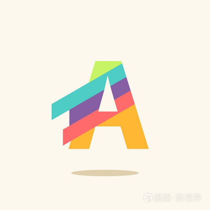 字母a标志图标设计模板元素
