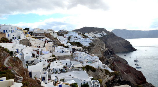 著名的旅游目的地，希腊圣托里尼岛。2015 年 9 月 30 日