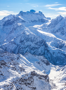 阿尔卑斯山冬季风景