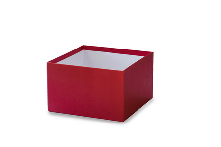 为某人的红色礼品盒白色背景上的特殊场合
