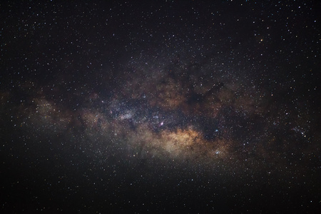 银河星系，长时间曝光的照片，与粮食