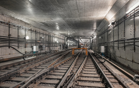 系统叉现代地铁隧道铁路轨道图片