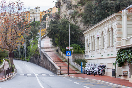 蒙特 Carlo，摩纳哥，在 2016 年 1 月 10 日。典型的城市景观。冬季的一天