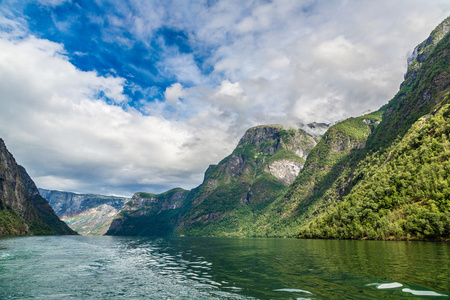 查看到在挪威 sognefjord
