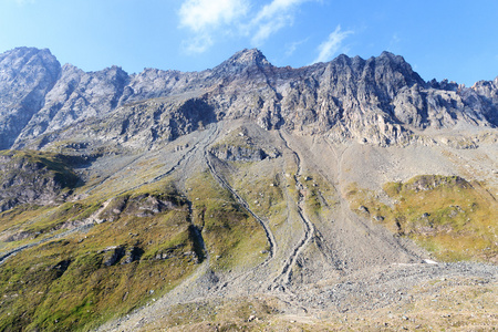 在奥地利陶恩山阿尔卑斯山全景