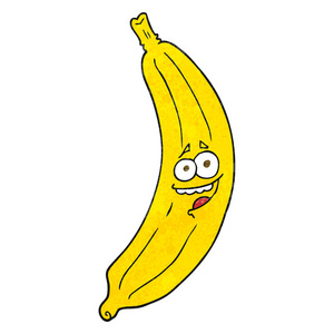 质感的卡通香蕉