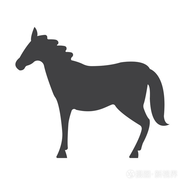 马黑白色背景为 web 上简单的图标