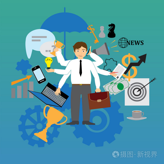 一心多用的商人