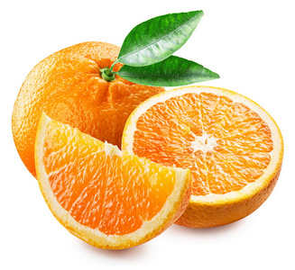 橙色水果和切片