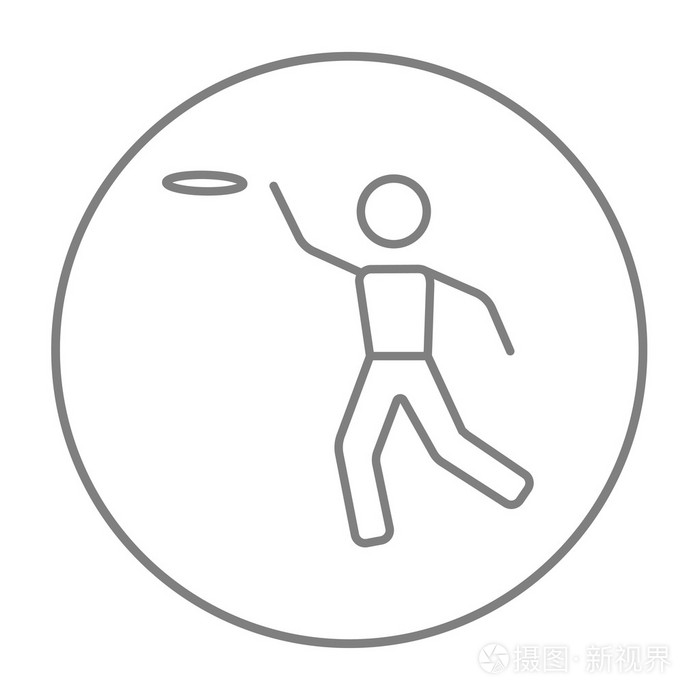 飞盘线图标