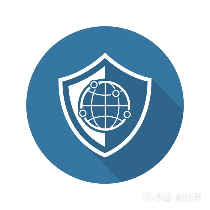 网络安全图标.平面设计