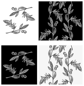 科植物花纹无缝壁纸图片