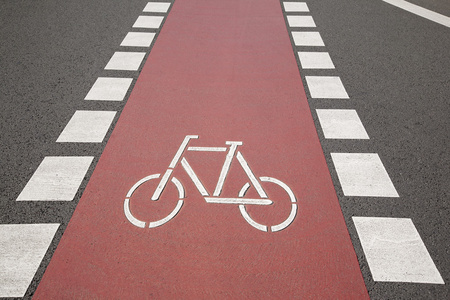 自行车车道标志波恩