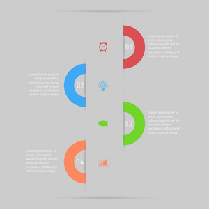 信息图表矢量图。可以用于工作流布局 图表 数字选项 web 设计