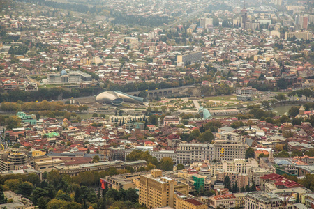 格鲁吉亚第比利斯市全景