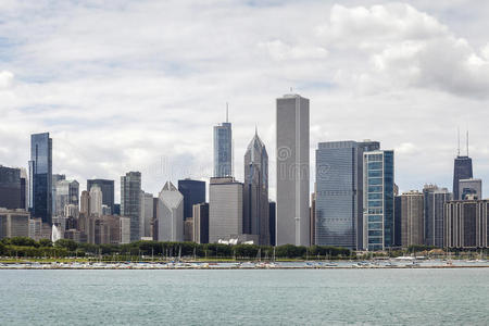 伊利诺伊州芝加哥天际线。