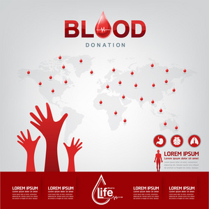 血液捐赠概念