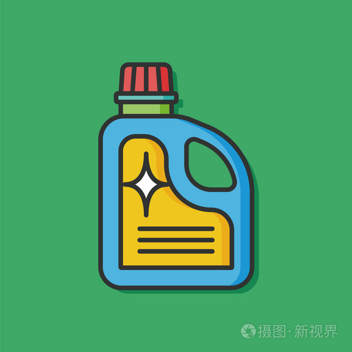 洗衣洗涤剂矢量图标