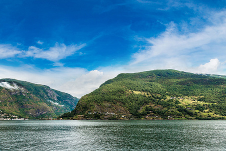 在挪威的美丽 Sognefjord