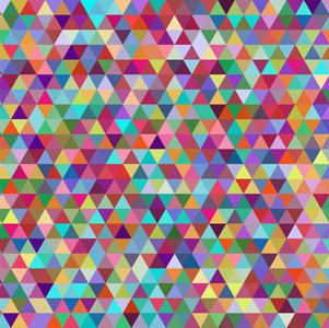 由五颜六色的小三角形组成的抽象背景