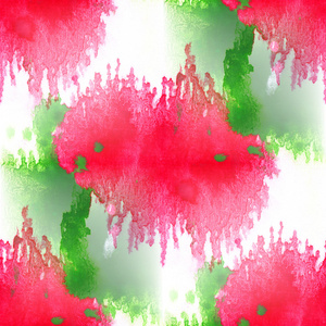 无缝红绿水彩背景抽象纹理拍片