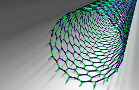 直碳纳米管 绿色和紫色的债券