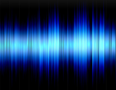 蓝色抽象数字声波