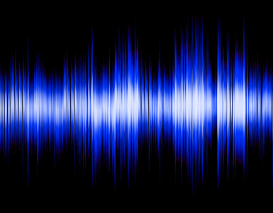 蓝色抽象数字声波