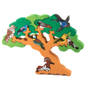 木树玩具与鸟