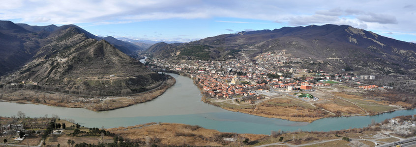 姆茨赫塔的全景视图。格鲁吉亚