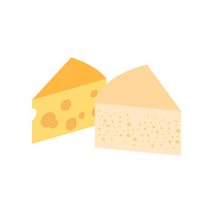 法国奶酪等距的 3d 图标