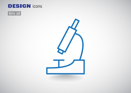 显微镜简单 web 图标