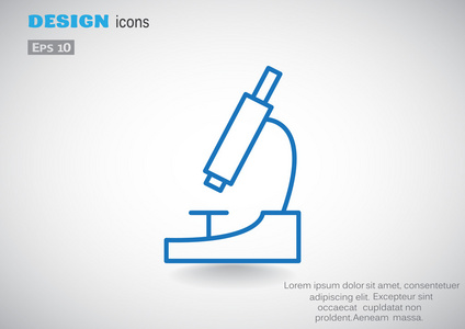 显微镜简单 web 图标