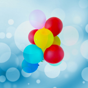 抽象五颜六色的气球，用圆圈