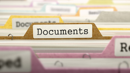 文件夹寄存器上的文档概念。