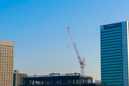 起重机和建筑施工现场