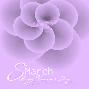 3 月 8 日贺卡。国际劳动妇女节的背景模板。矢量