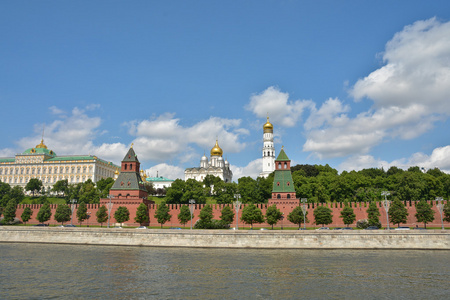 莫斯科克里姆林宫和莫斯科河大堤