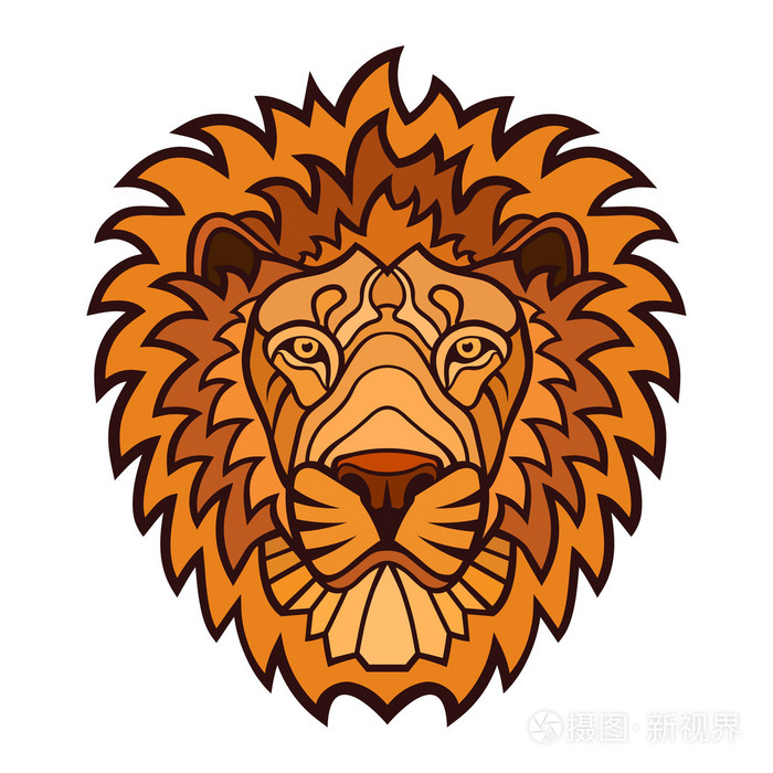 狮子头颜色吉祥物