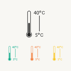 温度计图标集
