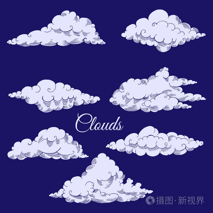 背景与云素描