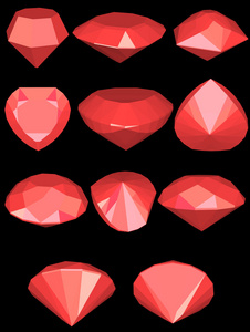向量组的钻石设计元素
