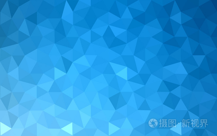 蓝色的多边形设计模式,三角形和梯度的折纸样式组成的