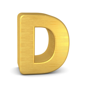 3d 字母 D 金