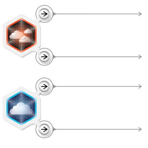 两个抽象的框架，为您的文本和云
