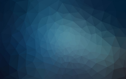 蓝色的多边形设计模式，三角形和梯度的折纸样式组成的